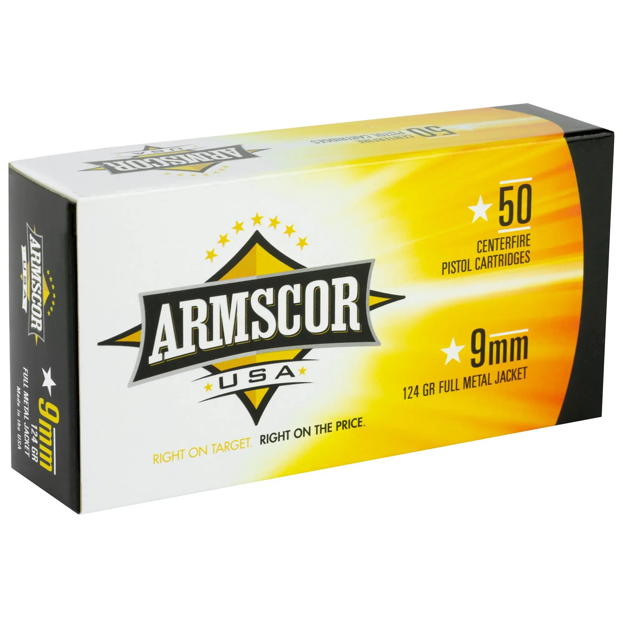 ARMSCOR 9MM 124GR FMJ 50/1000 - American Ordnance