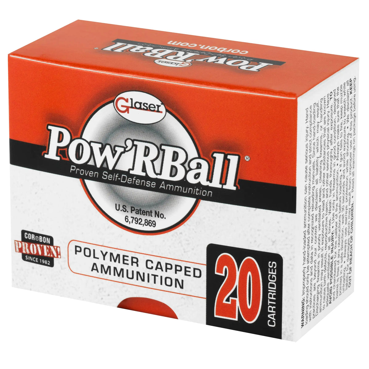 CORBON POW&#39;RBALL 32ACP 55GR 20/500 - American Ordnance