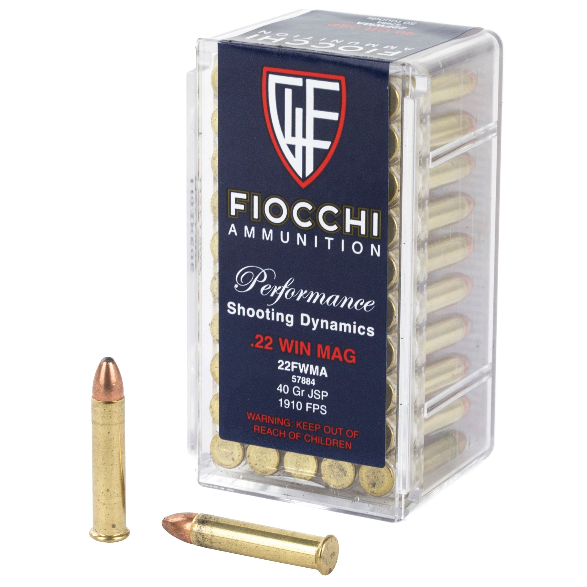 FIOCCHI 22WMR 40GR JSP 50/2000 - American Ordnance