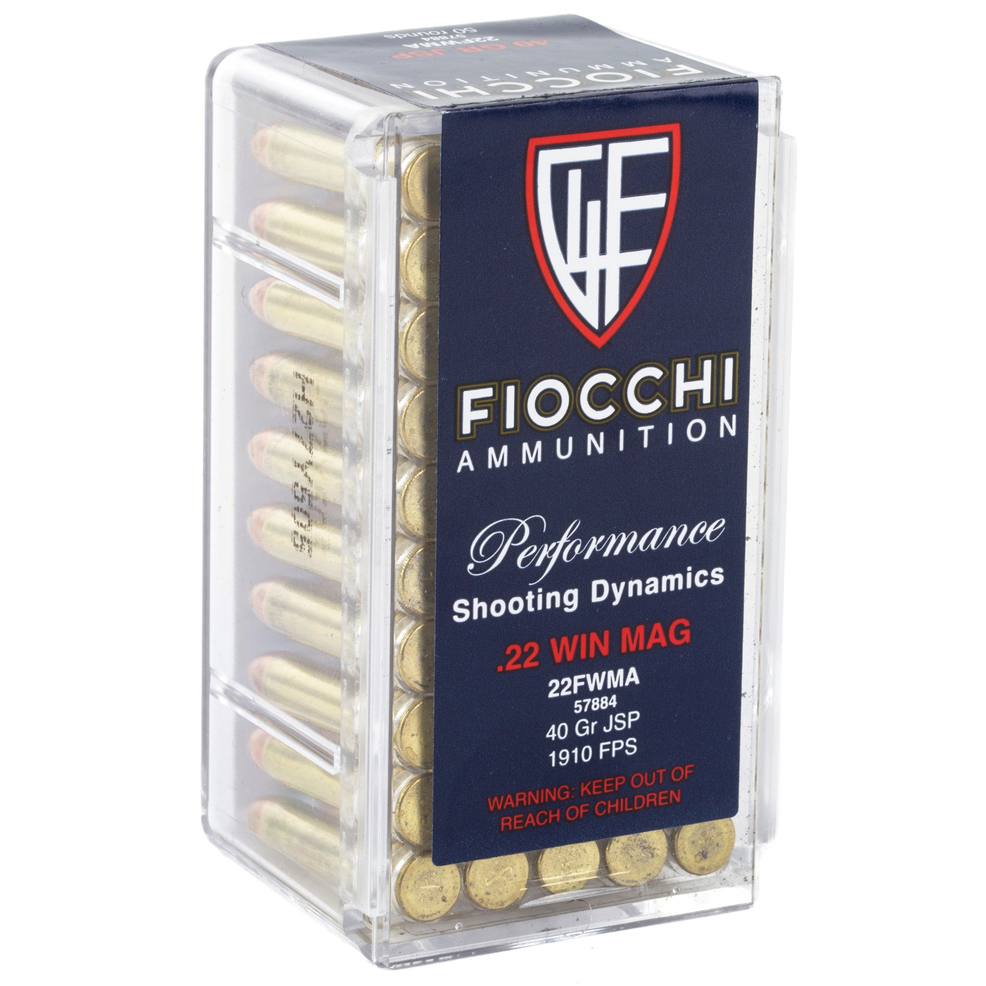 FIOCCHI 22WMR 40GR JSP 50/2000 - American Ordnance