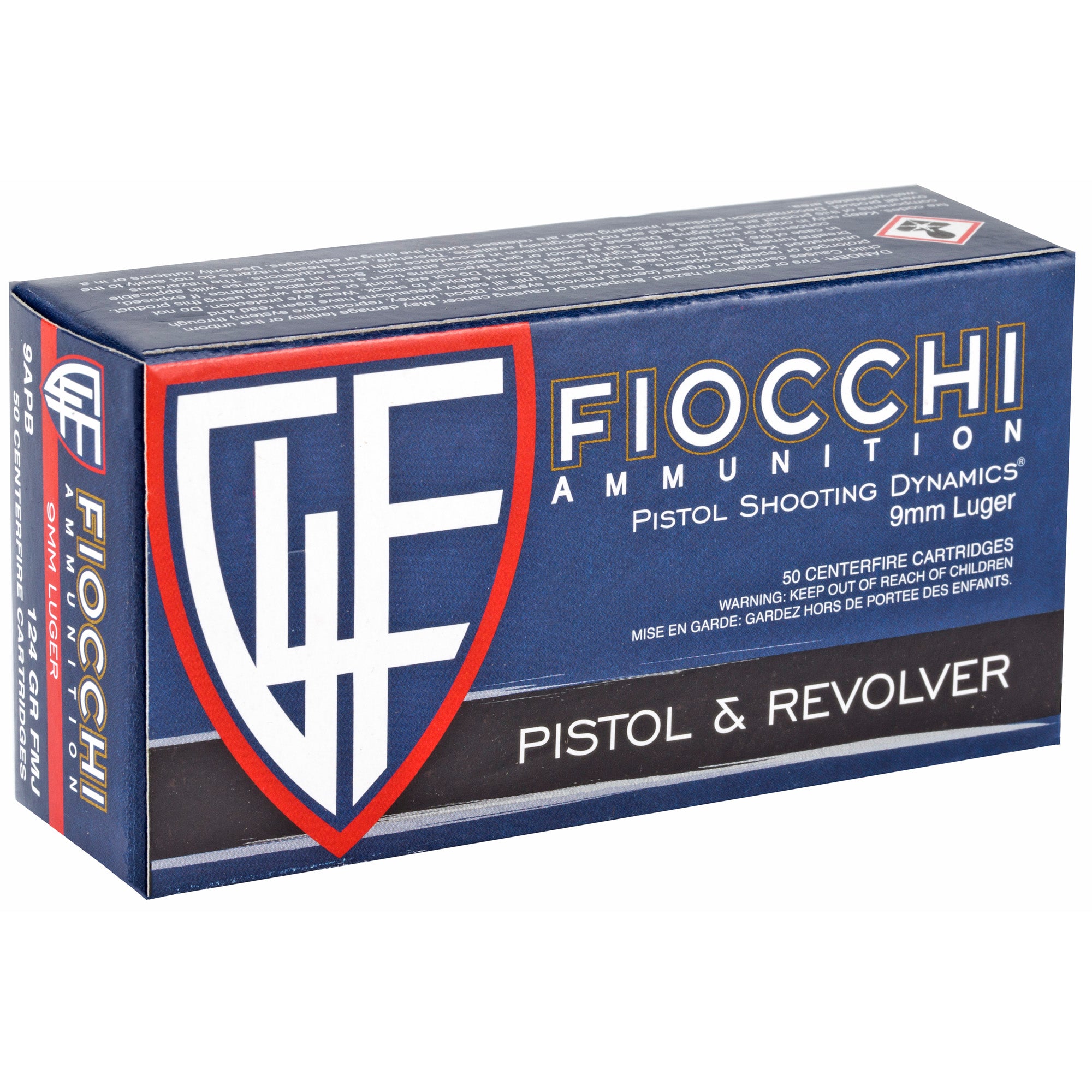 FIOCCHI 9MM 124GR FMJ 50/1000 - American Ordnance