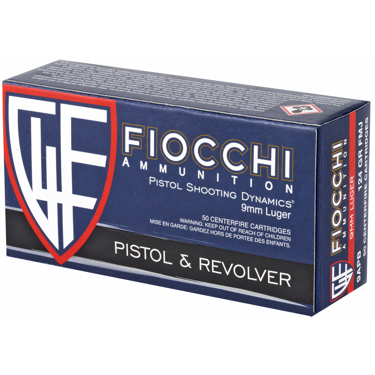 FIOCCHI 9MM 124GR FMJ 50/1000 - American Ordnance