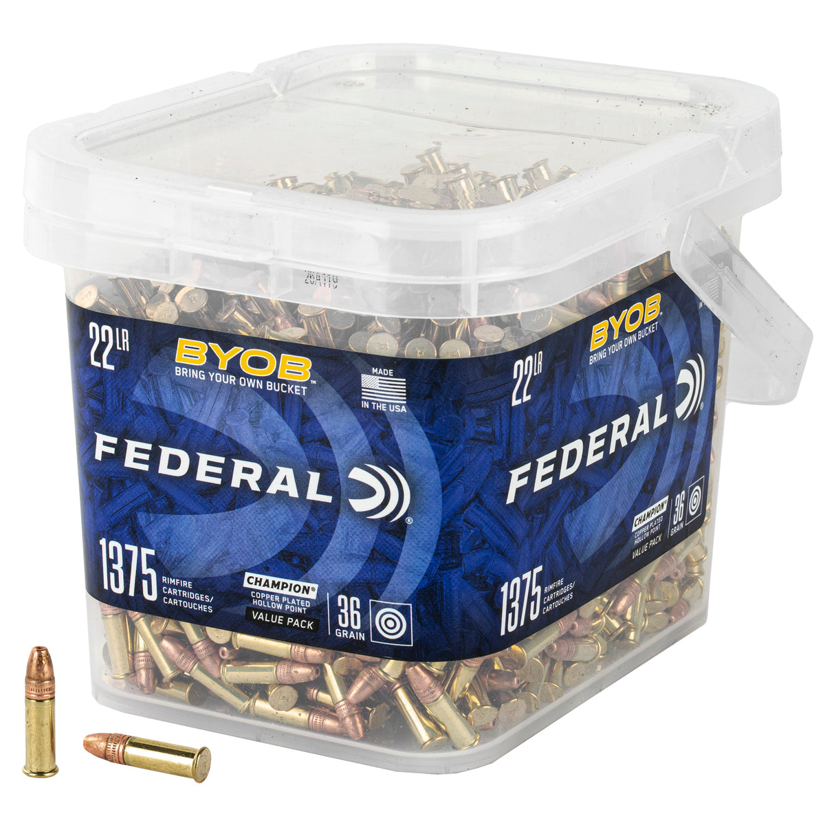 FED 22LR 36GR CPHP BYOB BK 2X 1375CT - American Ordnance