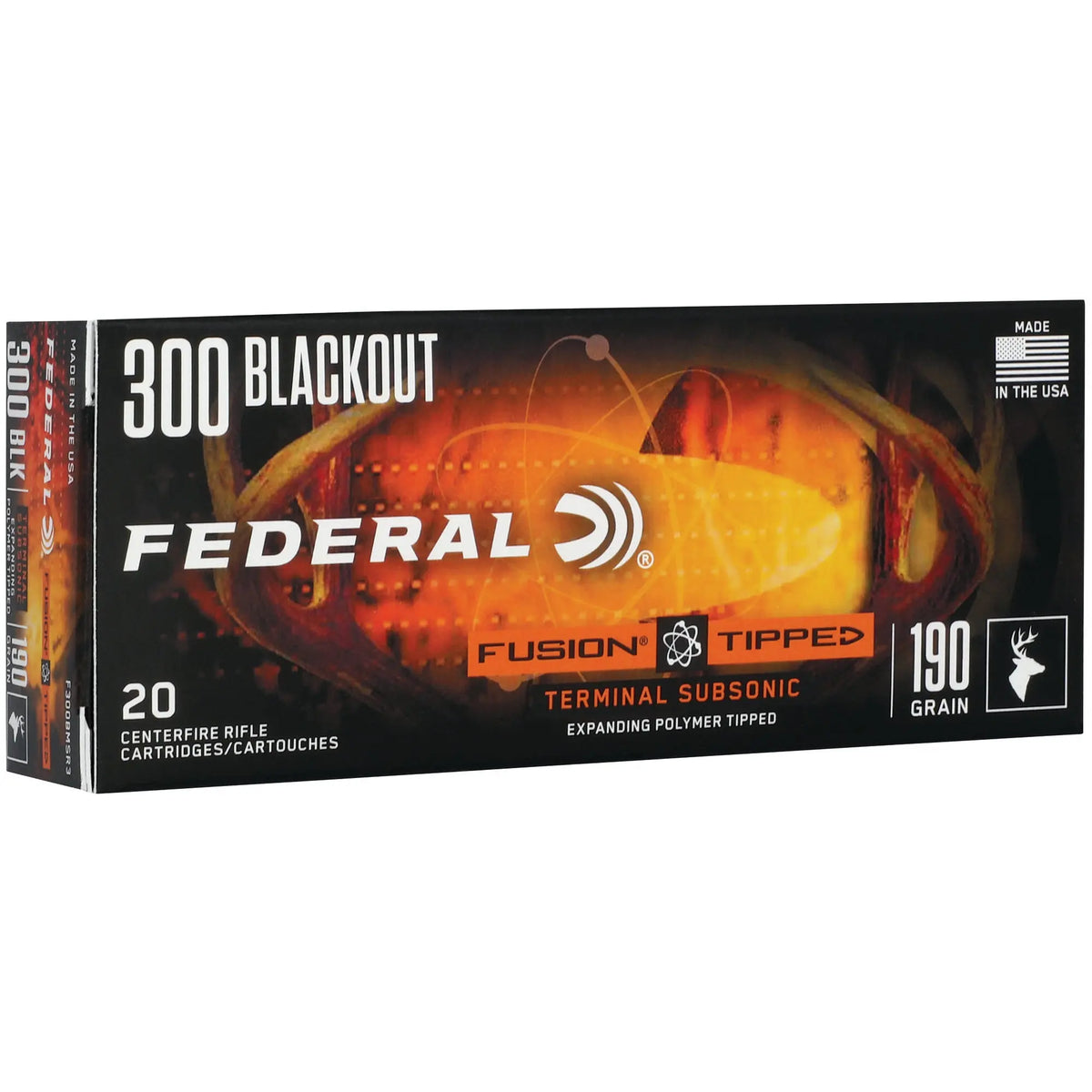 FUSION TIPPED 300BLK 190GR 20/200 - American Ordnance