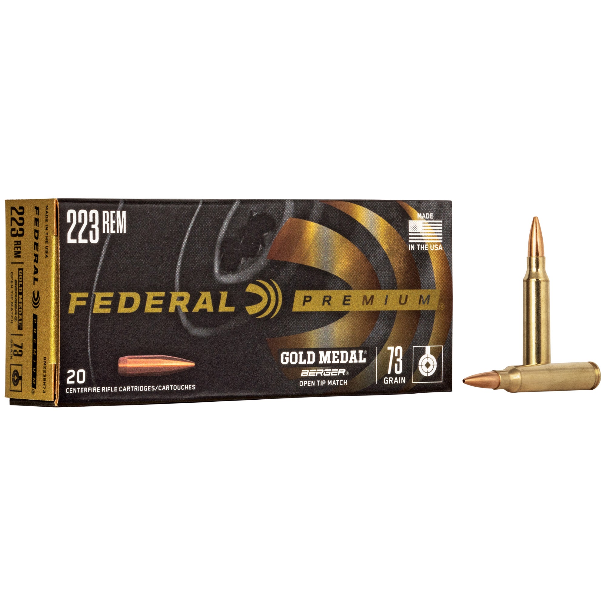 FED GOLD MDL 223REM 73GR BERGER 20 - American Ordnance