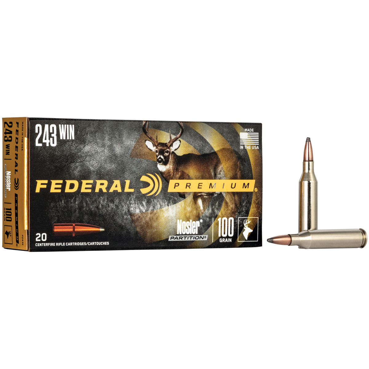 FEDERAL PREMIUM 243WIN 100GR NP 20RD