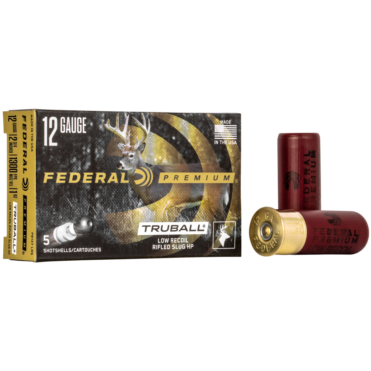 FEDERAL PREMIUM 12GA 2.75&quot; LOW RCL SLG 5RD