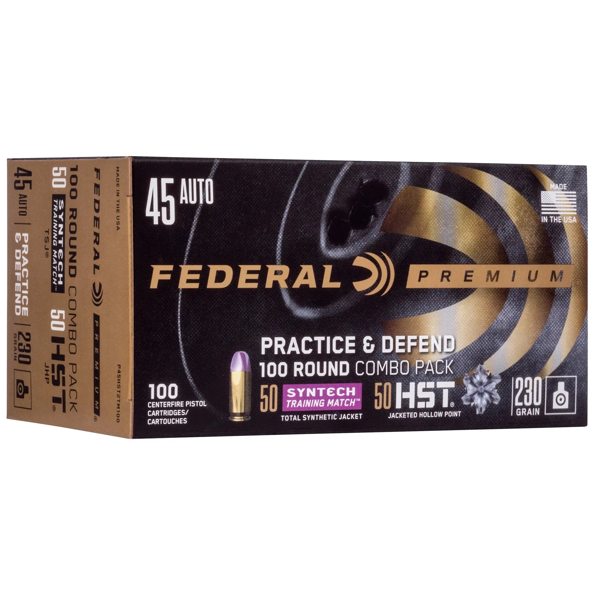 FED PRCTC & DFND 45ACP HST/SYN 230GR - American Ordnance