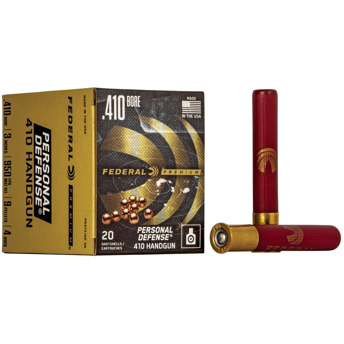 FEDERAL PREMIUM PD 410GA 3&quot; 4 BUCK 20RD