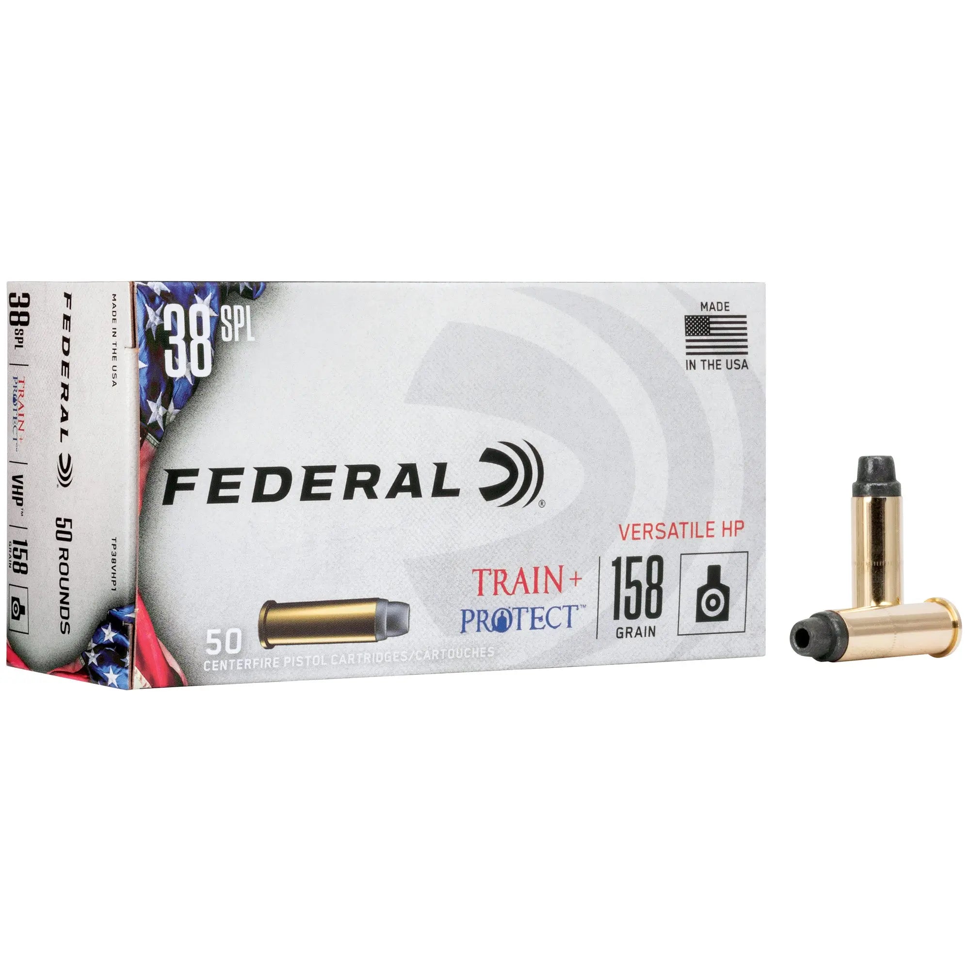 FED TRAIN/PROTCT 38SPL 158GR VHP 50 - American Ordnance