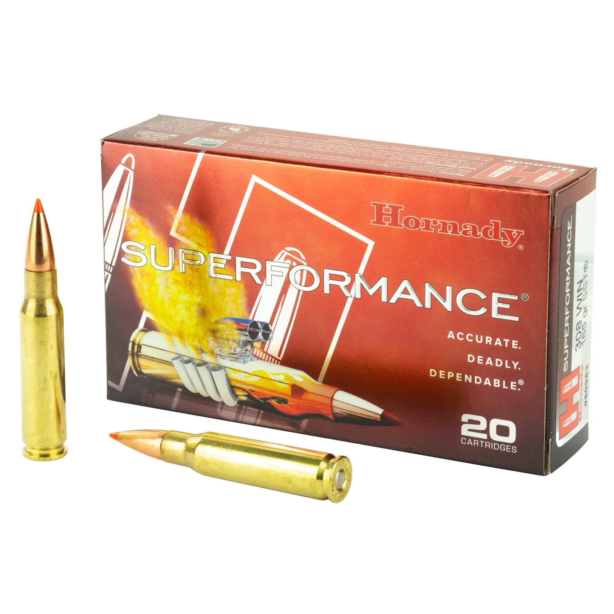 HRNDY SF 308WIN 165GR SST 20/200 - American Ordnance