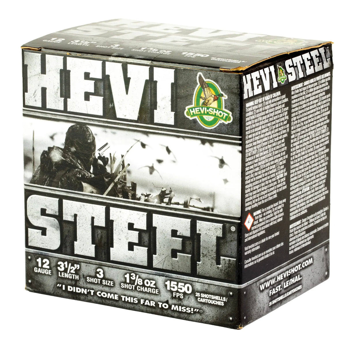 HEVI STEEL 12GA 3.5&quot; #3 25/250 - American Ordnance