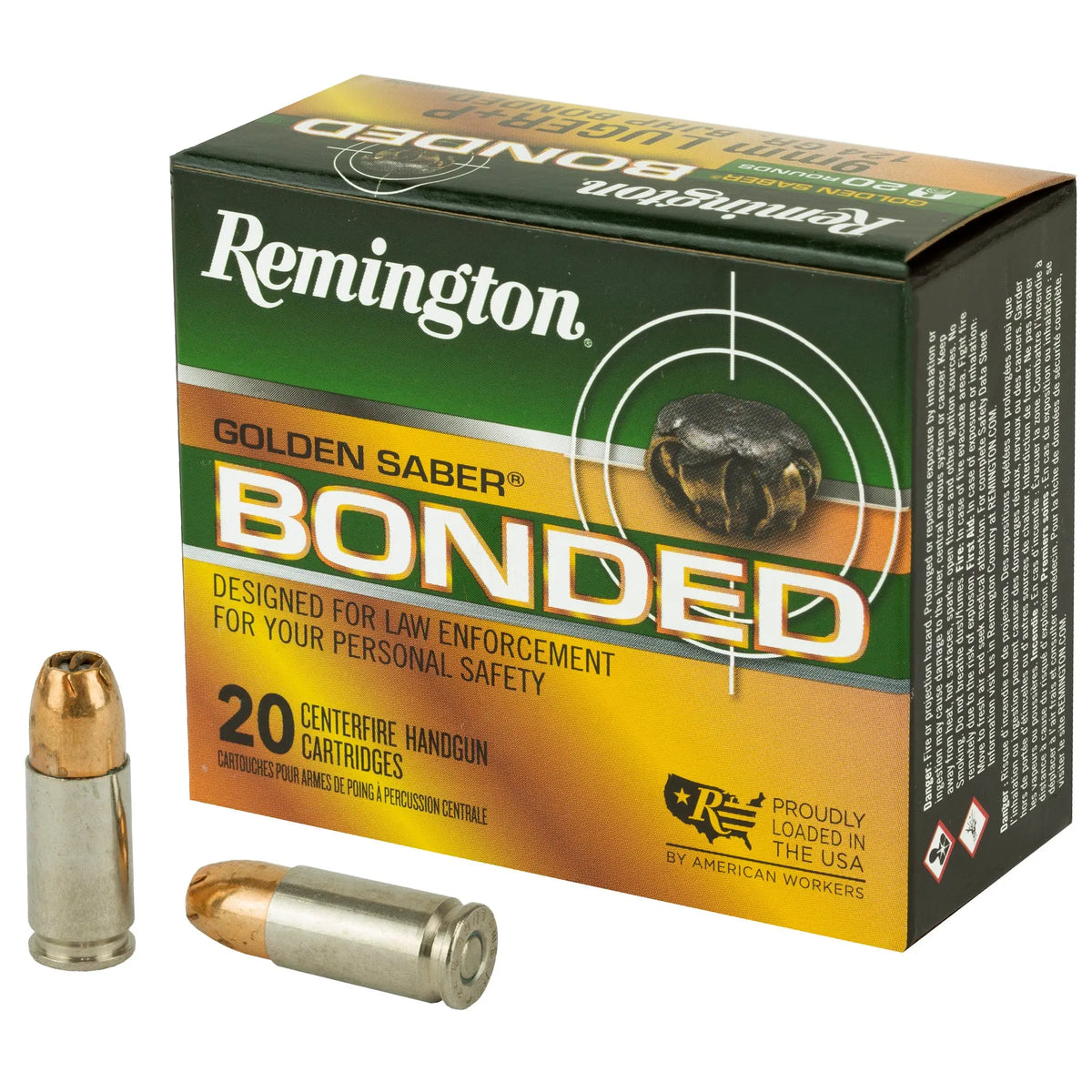 REM GOLDEN SBR 9MM 124GR 20/500 - American Ordnance