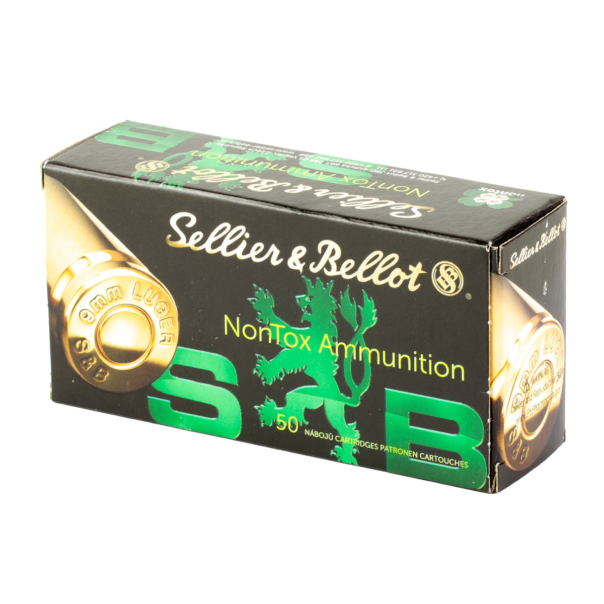 S&amp;B NON TOX 9MM 115GR TFMJ 50RD