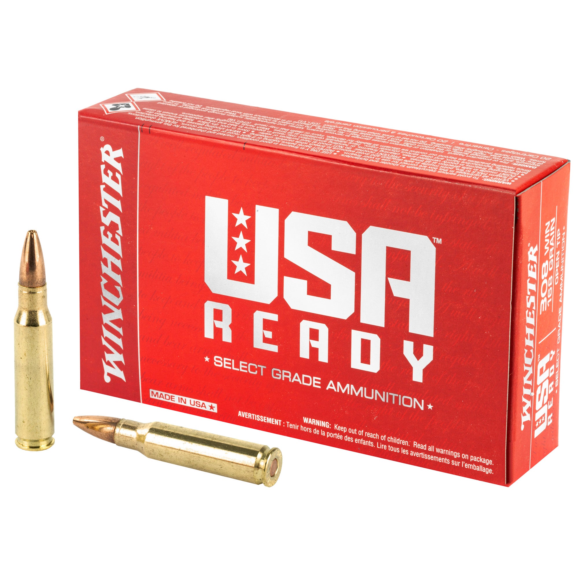 WIN USA RDY 308WIN 168GR 20/200 - American Ordnance