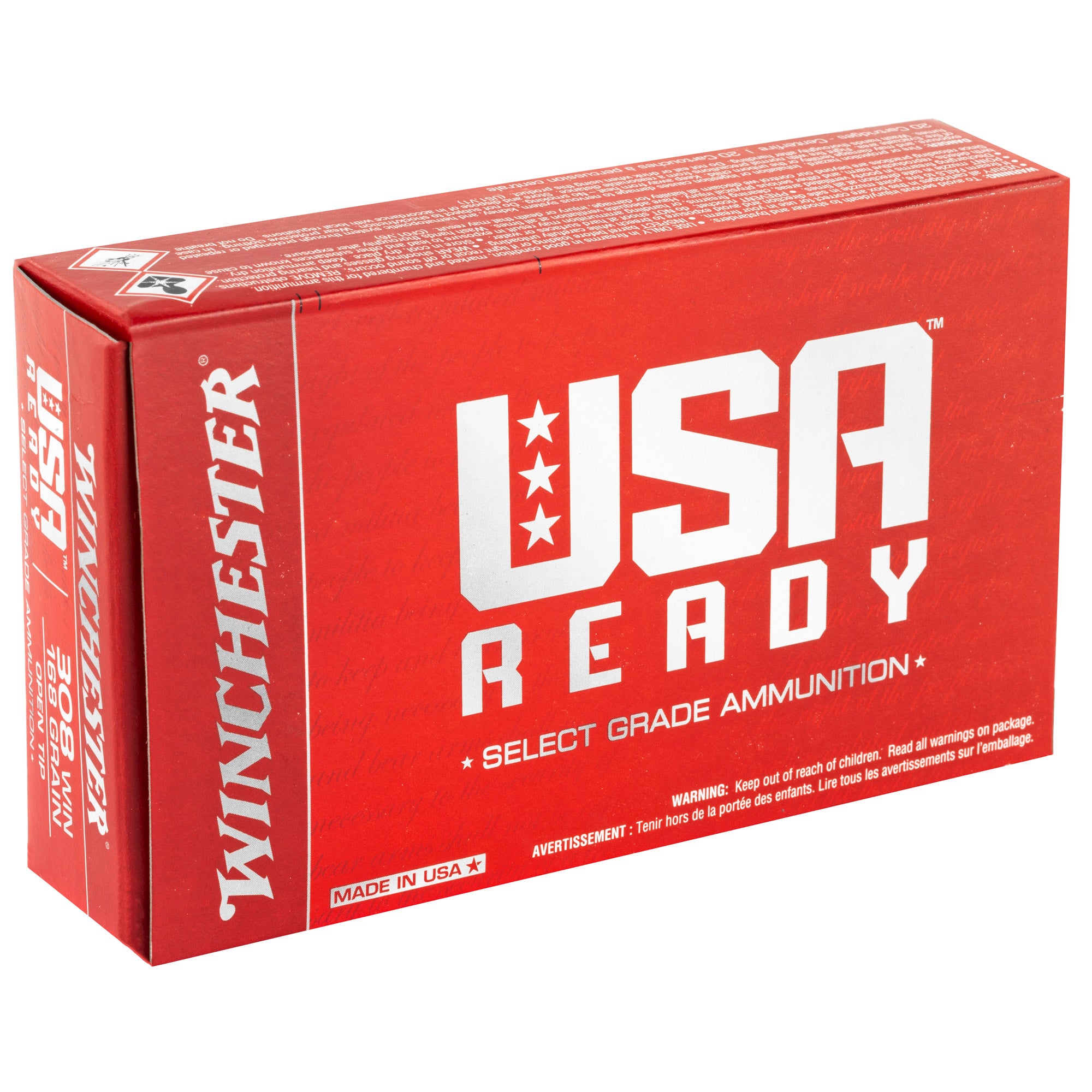 WIN USA RDY 308WIN 168GR 20/200 - American Ordnance