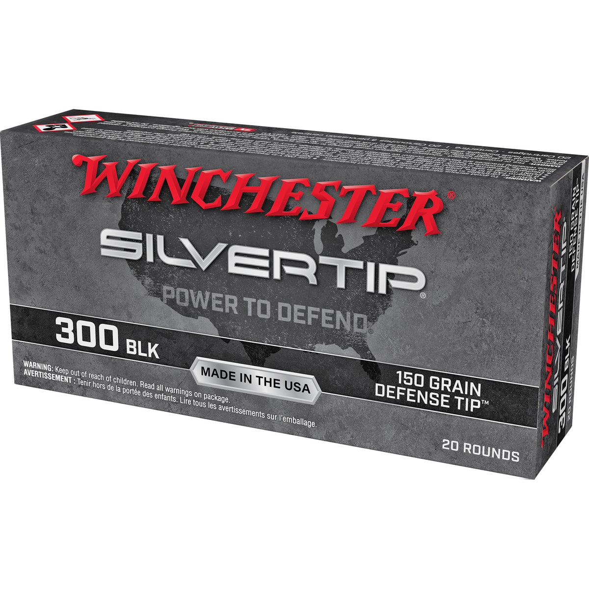 WIN SILVERTIP 300 BLK 150GR 20/200 - American Ordnance