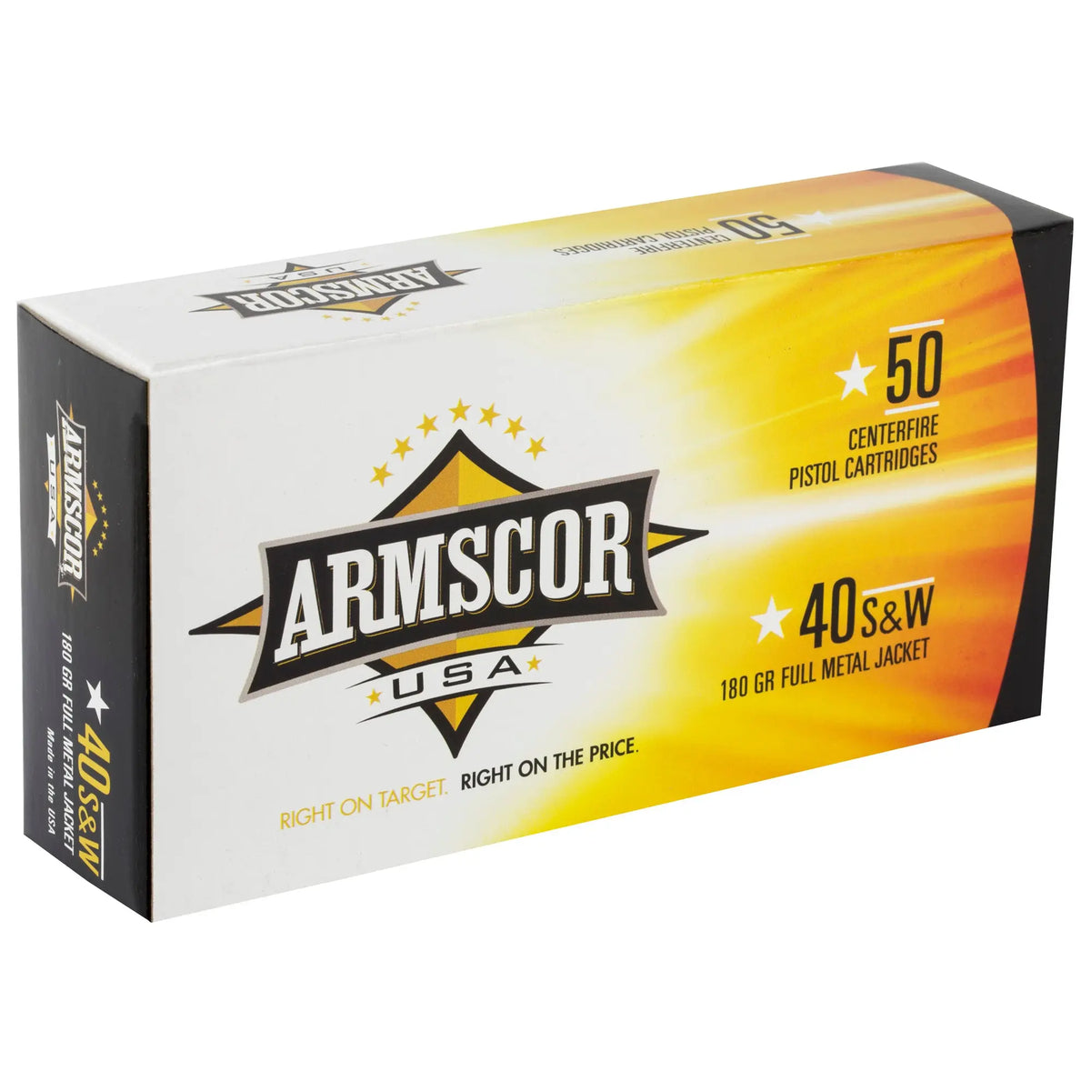 ARMSCOR 40SW 180GR FMJ 50/1000 - American Ordnance