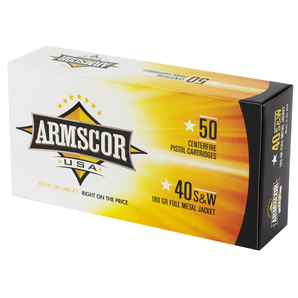 ARMSCOR 40SW 180GR FMJ 50/1000 - American Ordnance