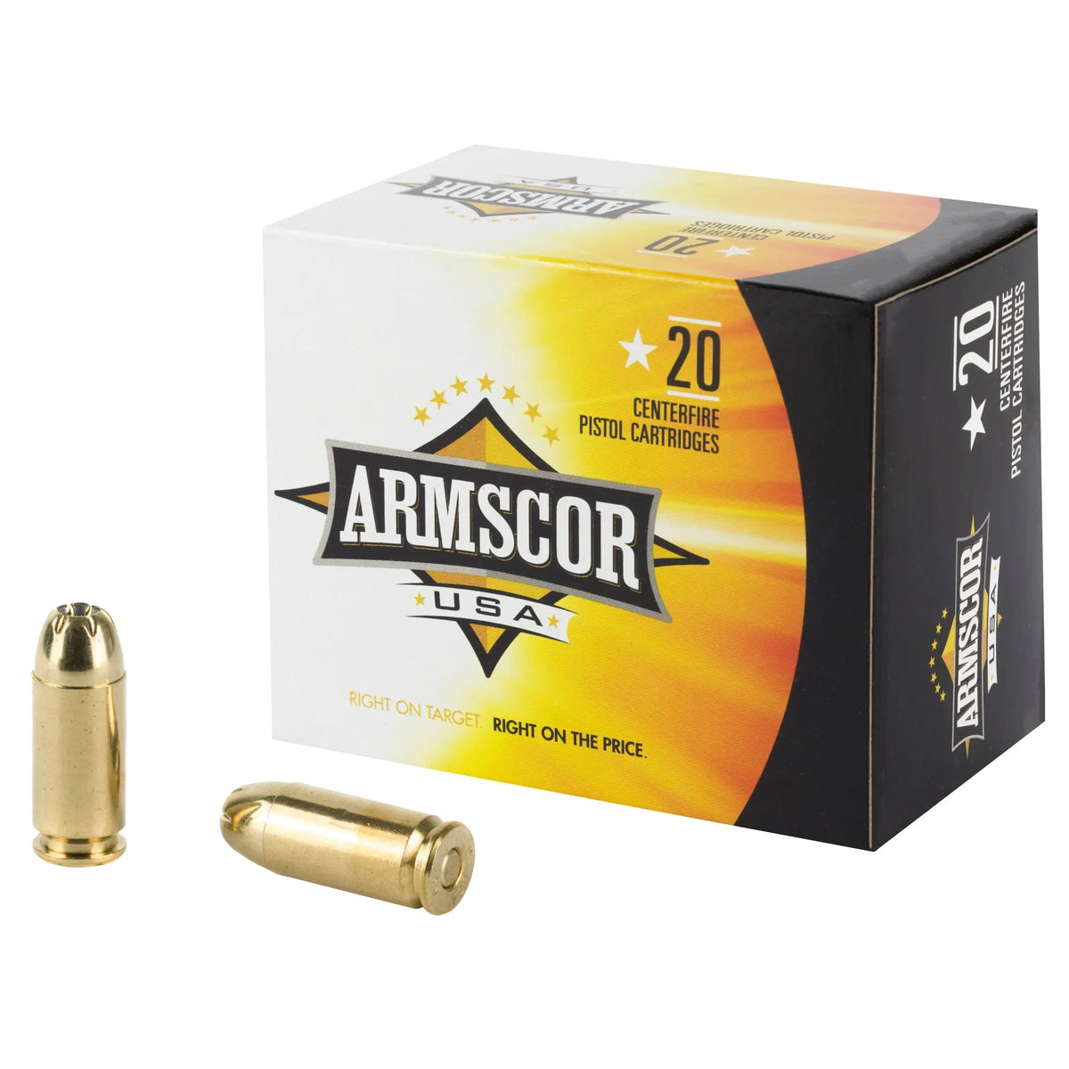 ARMSCOR 40S&amp;W 180GR JHP 20/500 - American Ordnance