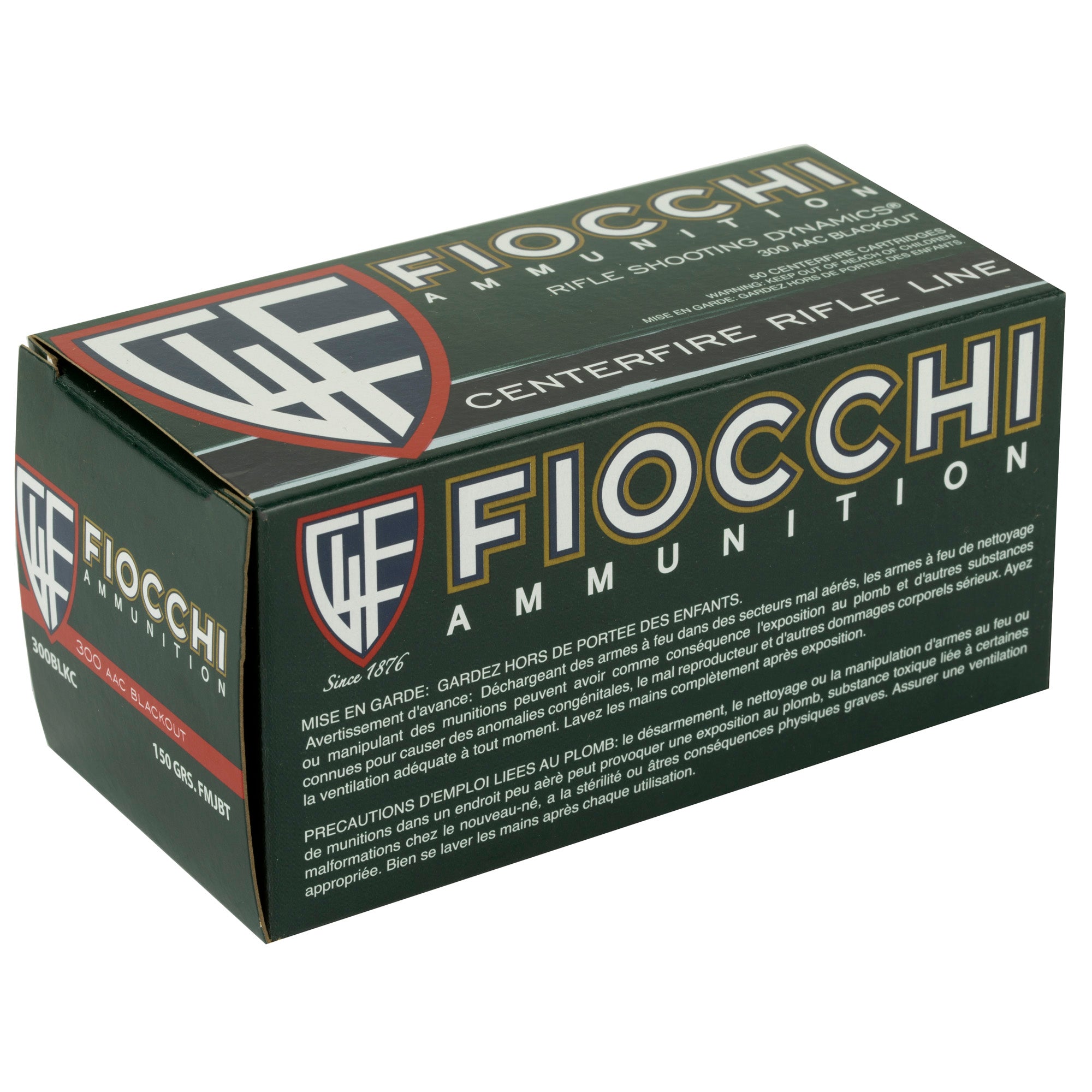 FIOCCHI 300BLK 150GR FMJBT 50/500 - American Ordnance