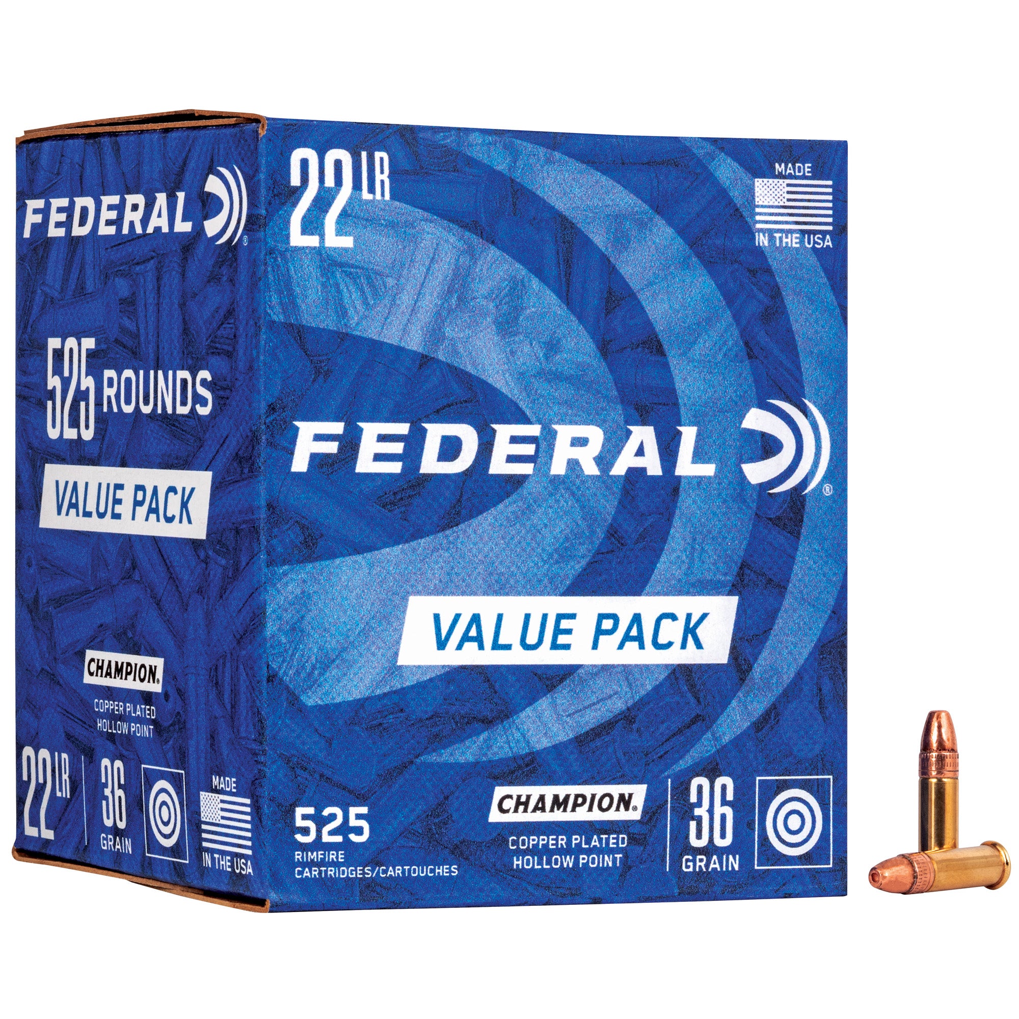 FED CHAMP 22LR 36GR CP HP 525/5250 - American Ordnance