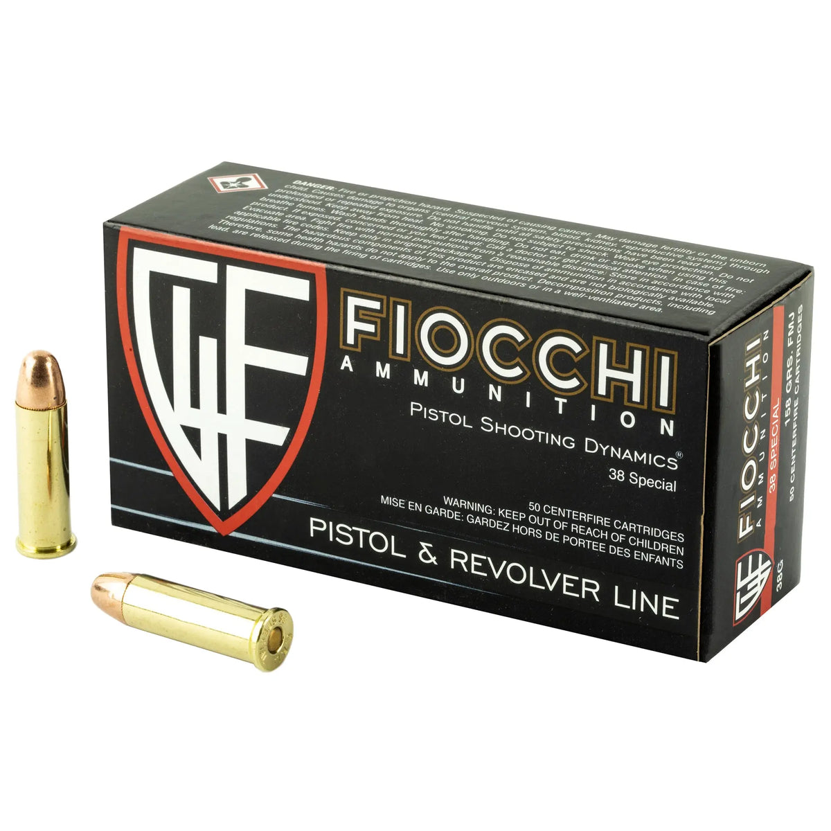 FIOCCHI 38SPL 158GR FMJ 50/1000 - American Ordnance