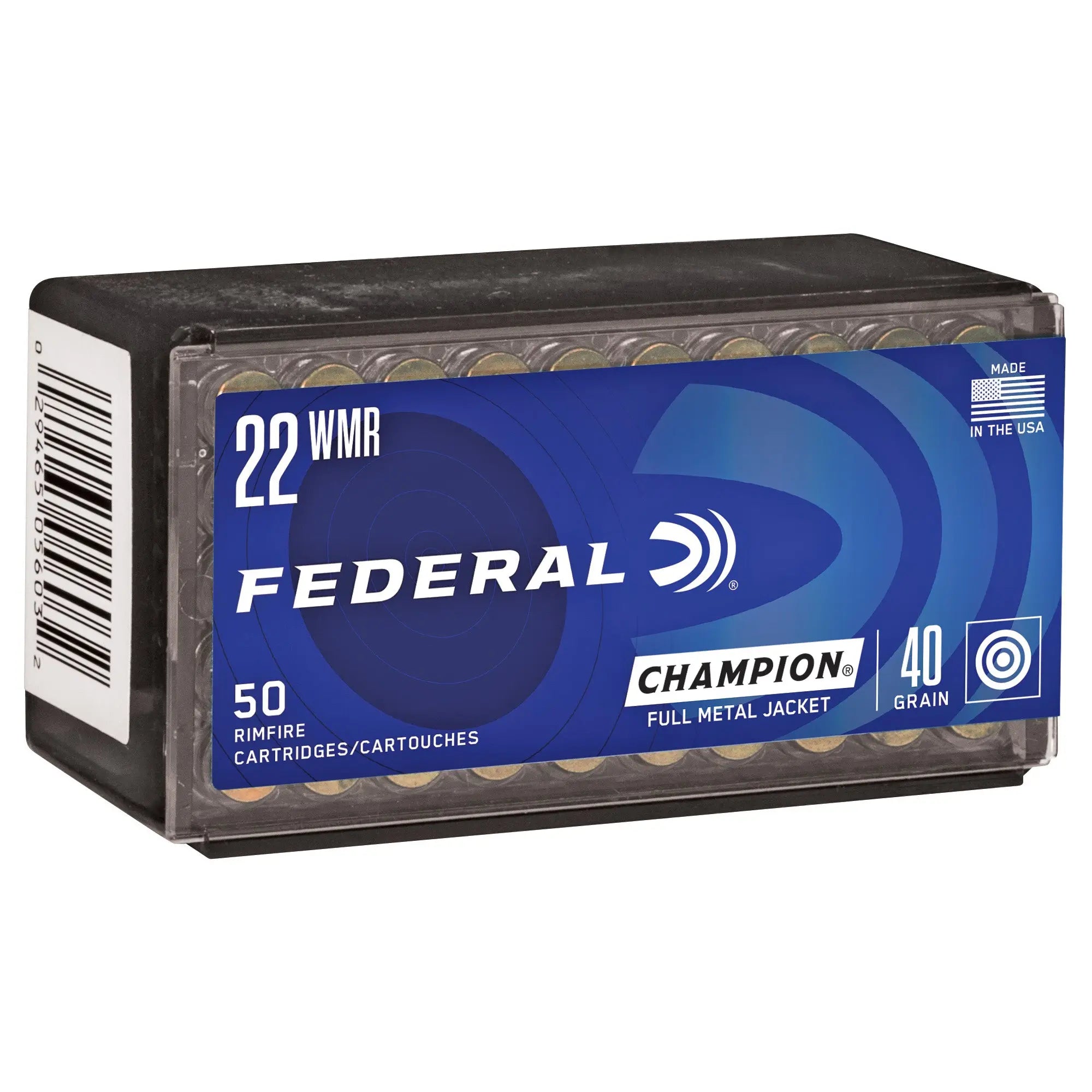 FED CHAMP 22WMR 40GR FMJ 50/3000 - American Ordnance