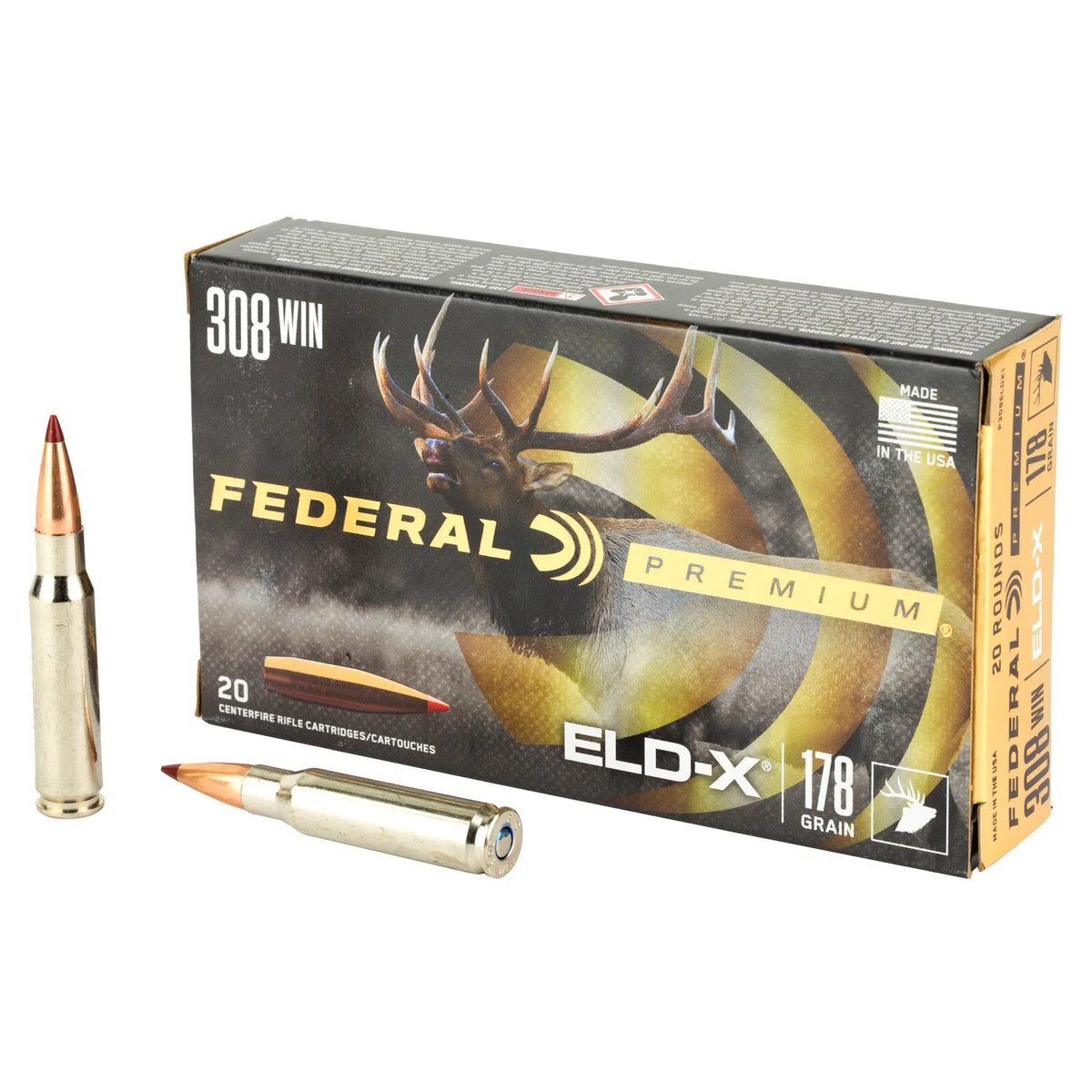 FED PREM 308WIN 178GR ELDX 20/200 - American Ordnance