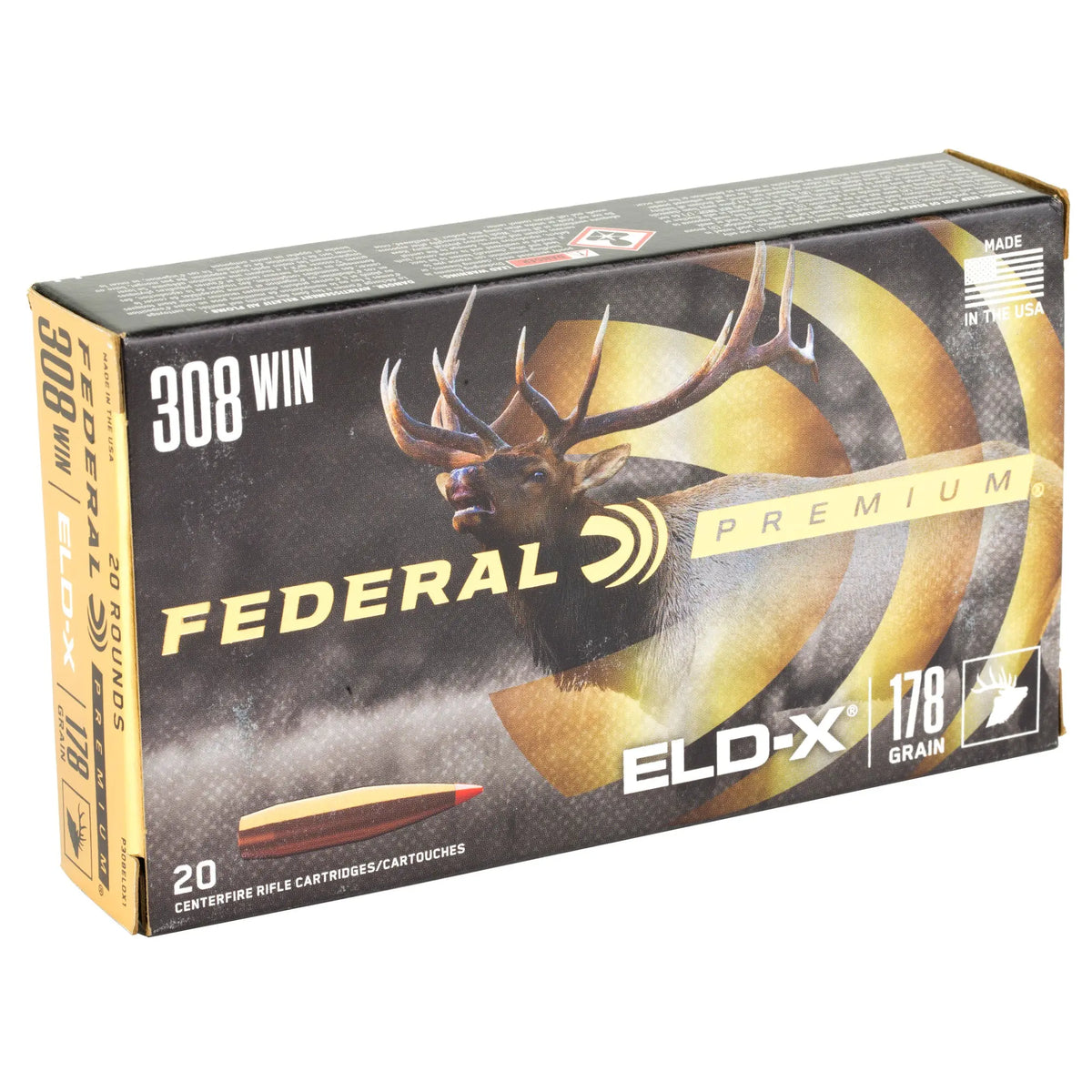 FED PREM 308WIN 178GR ELDX 20/200 - American Ordnance