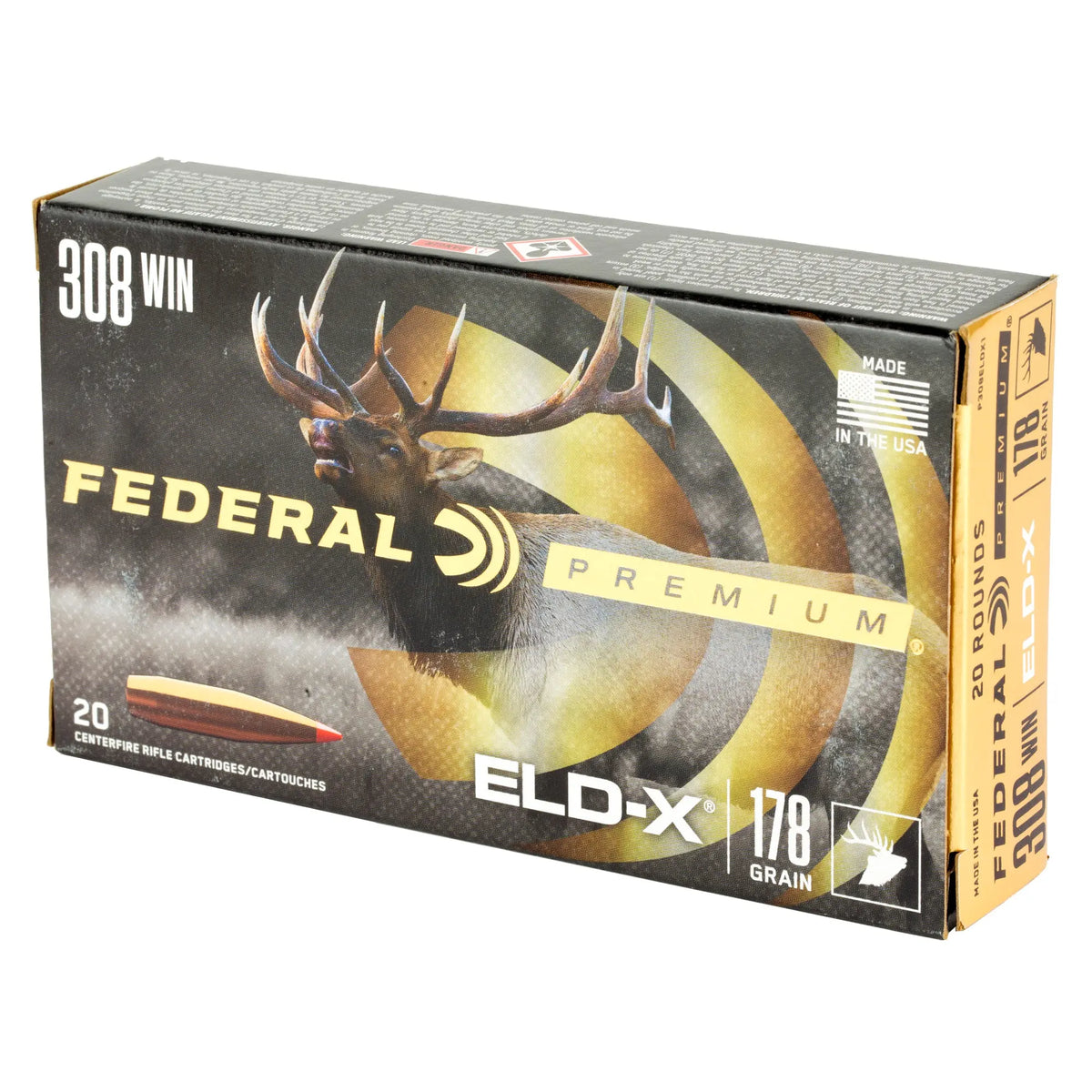 FED PREM 308WIN 178GR ELDX 20/200 - American Ordnance