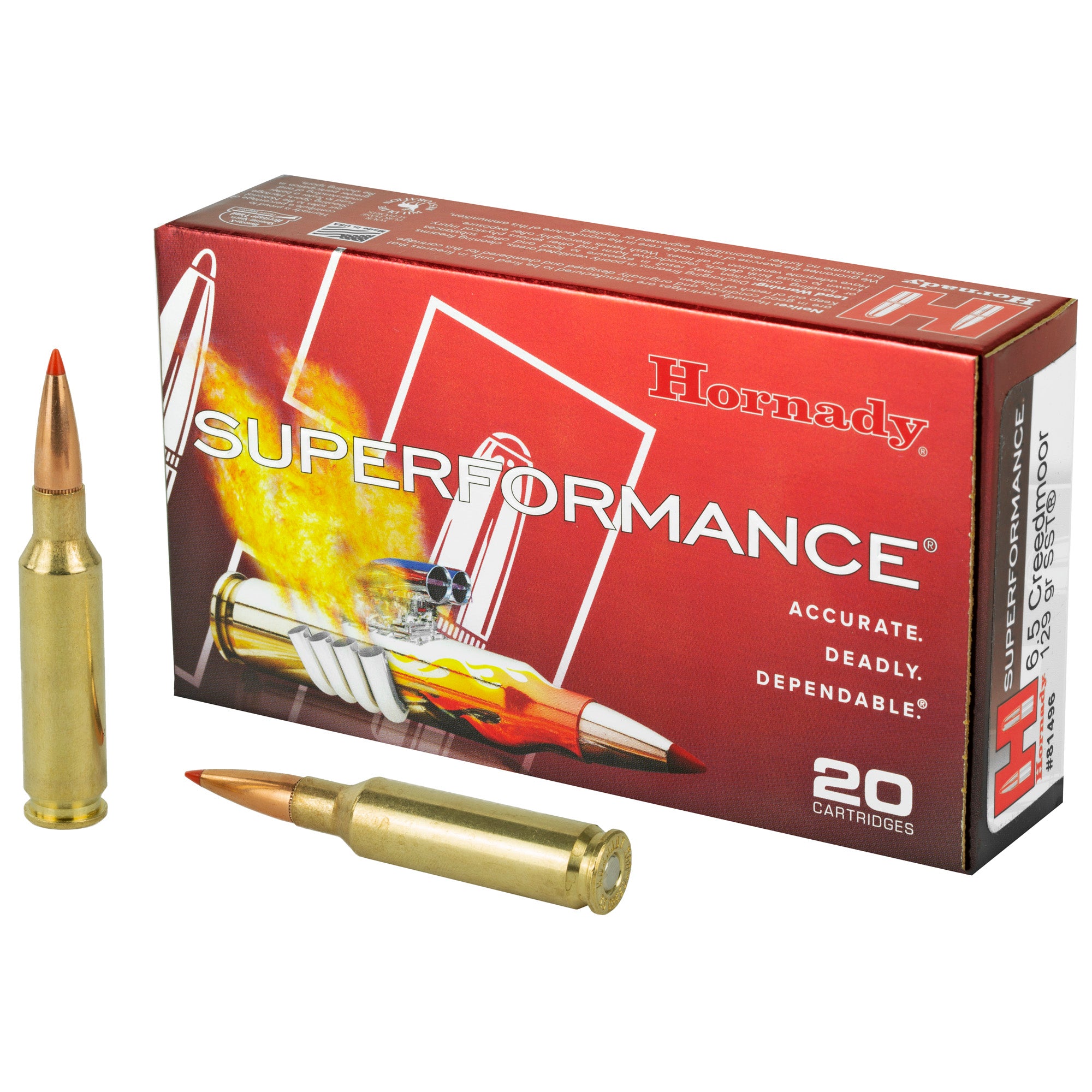 HRNDY SF 6.5CREED 129GR SST 20/200 - American Ordnance