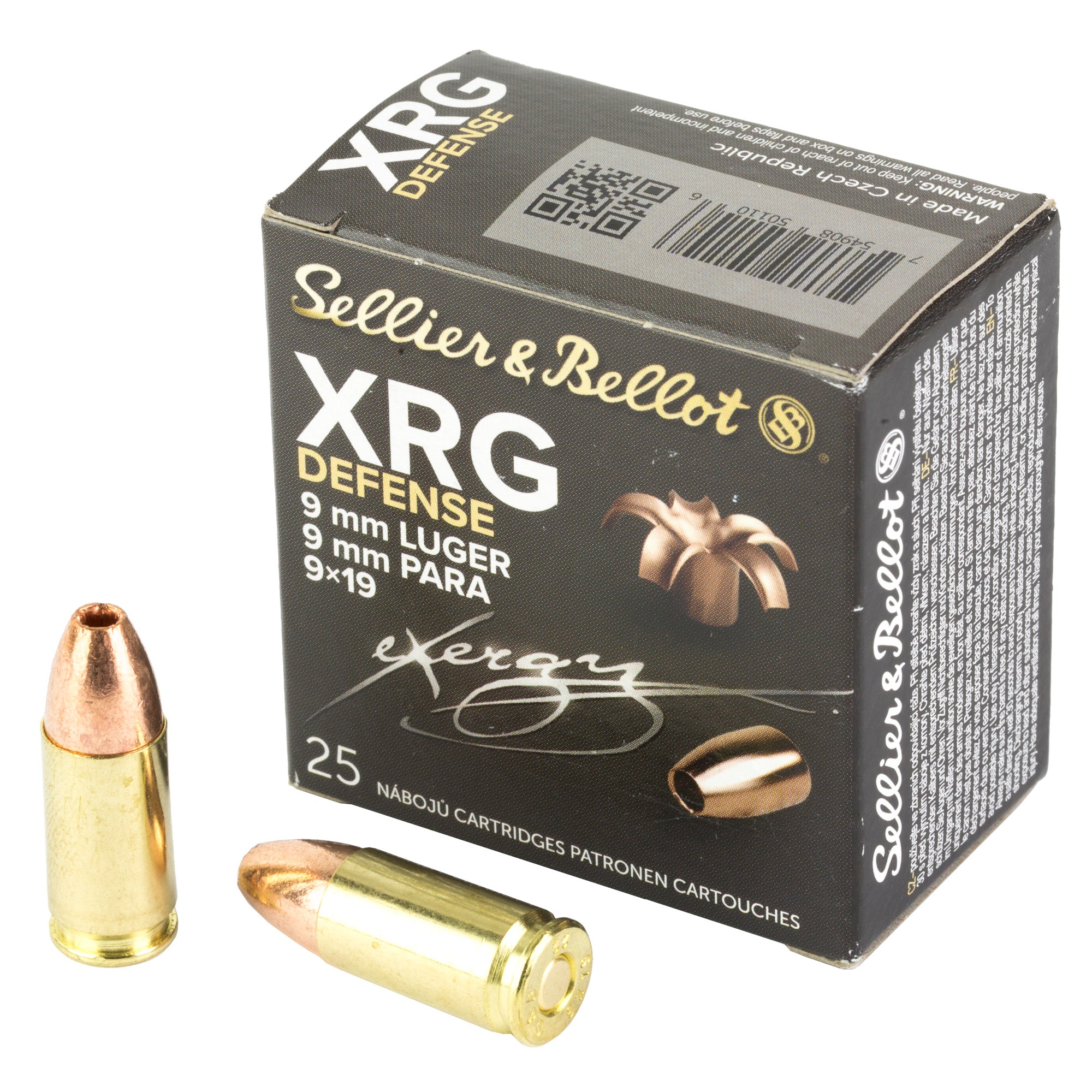 S&B 9MM 100GR XRG 25/1000 - American Ordnance