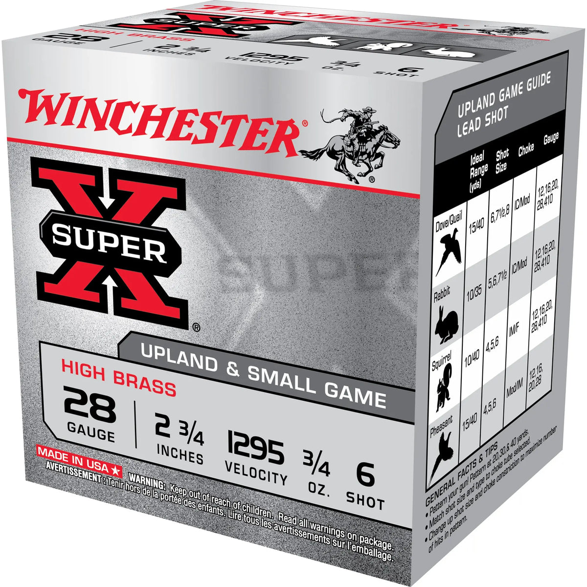 WIN SPR-X UPLD 28GA 2.75&quot; #6 25/250 - American Ordnance
