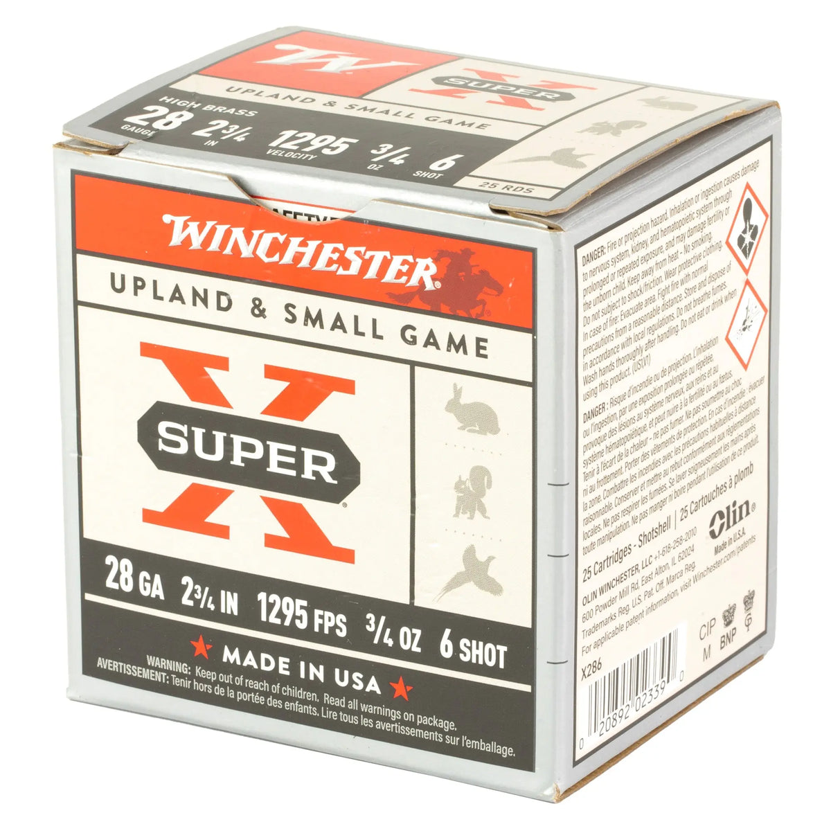 WIN SPR-X UPLD 28GA 2.75&quot; #6 25/250 - American Ordnance