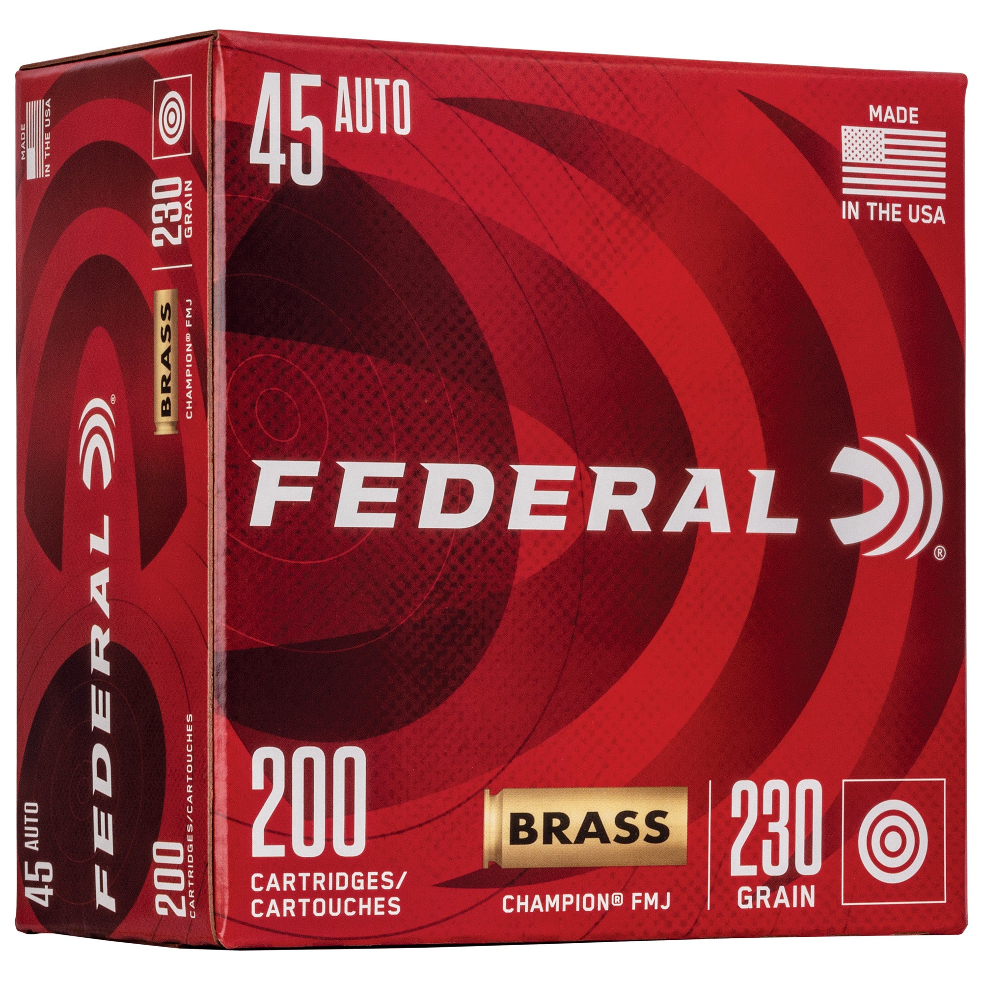 FED CHAMP 45ACP 230GR FMJ 200CT - American Ordnance