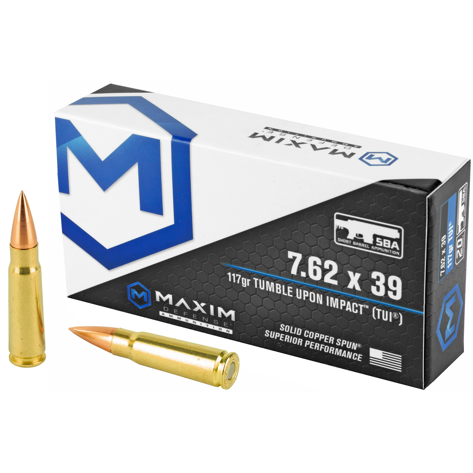 MAXIM 762X39 117GR TUI SBA 20/200 - American Ordnance