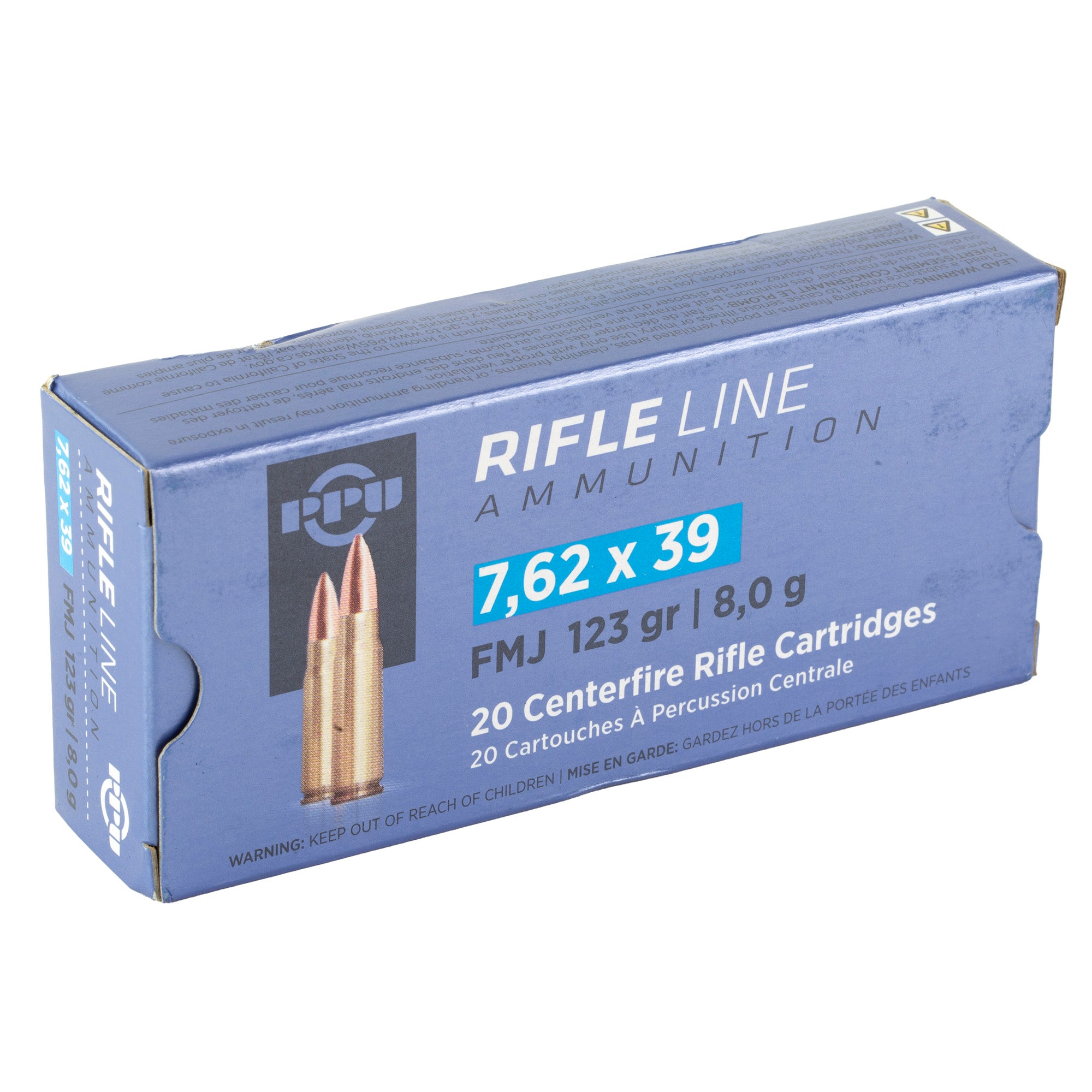 PPU 7.62X39 FMJ 123GR 20/1000 - American Ordnance