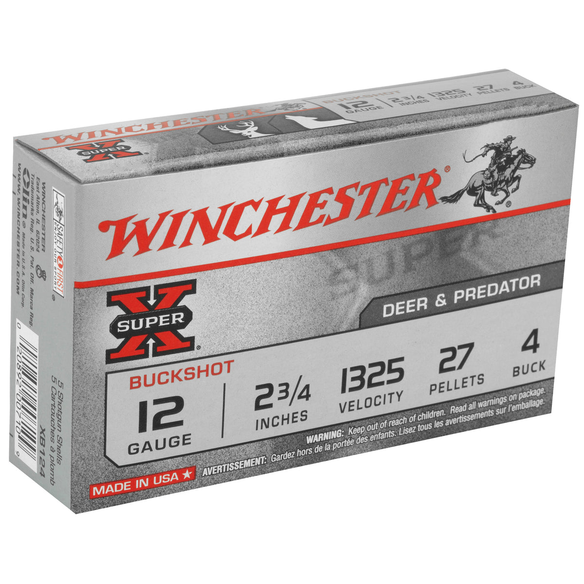 WINCHESTER SUPERX 12GA 2.75 #4BK 27PL 5RD