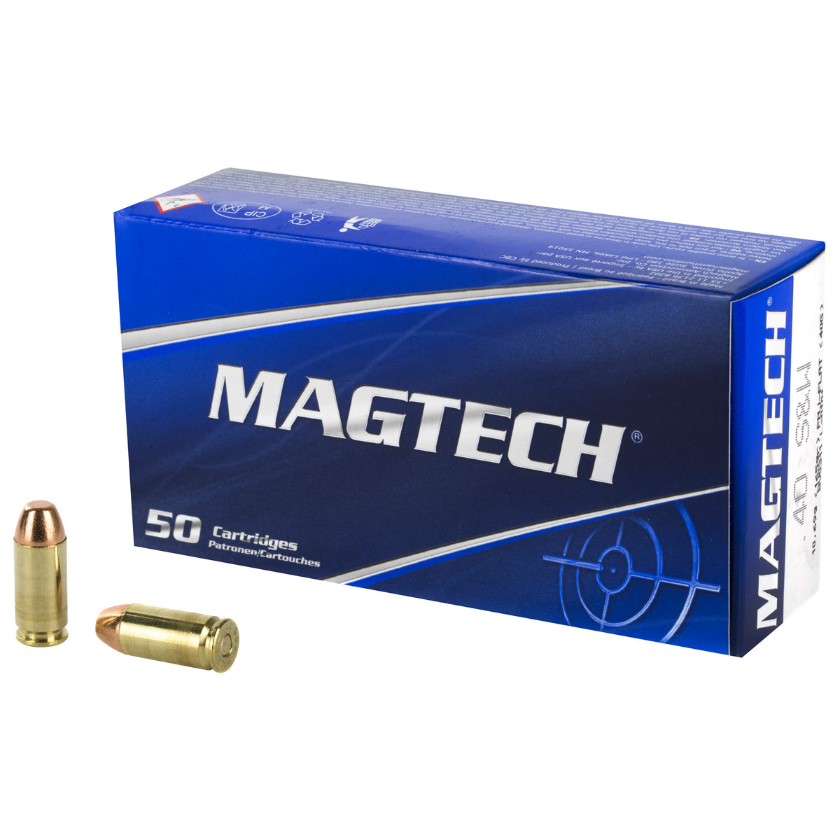 MAGTECH 40SW 165GR FMJ FLAT 50RD