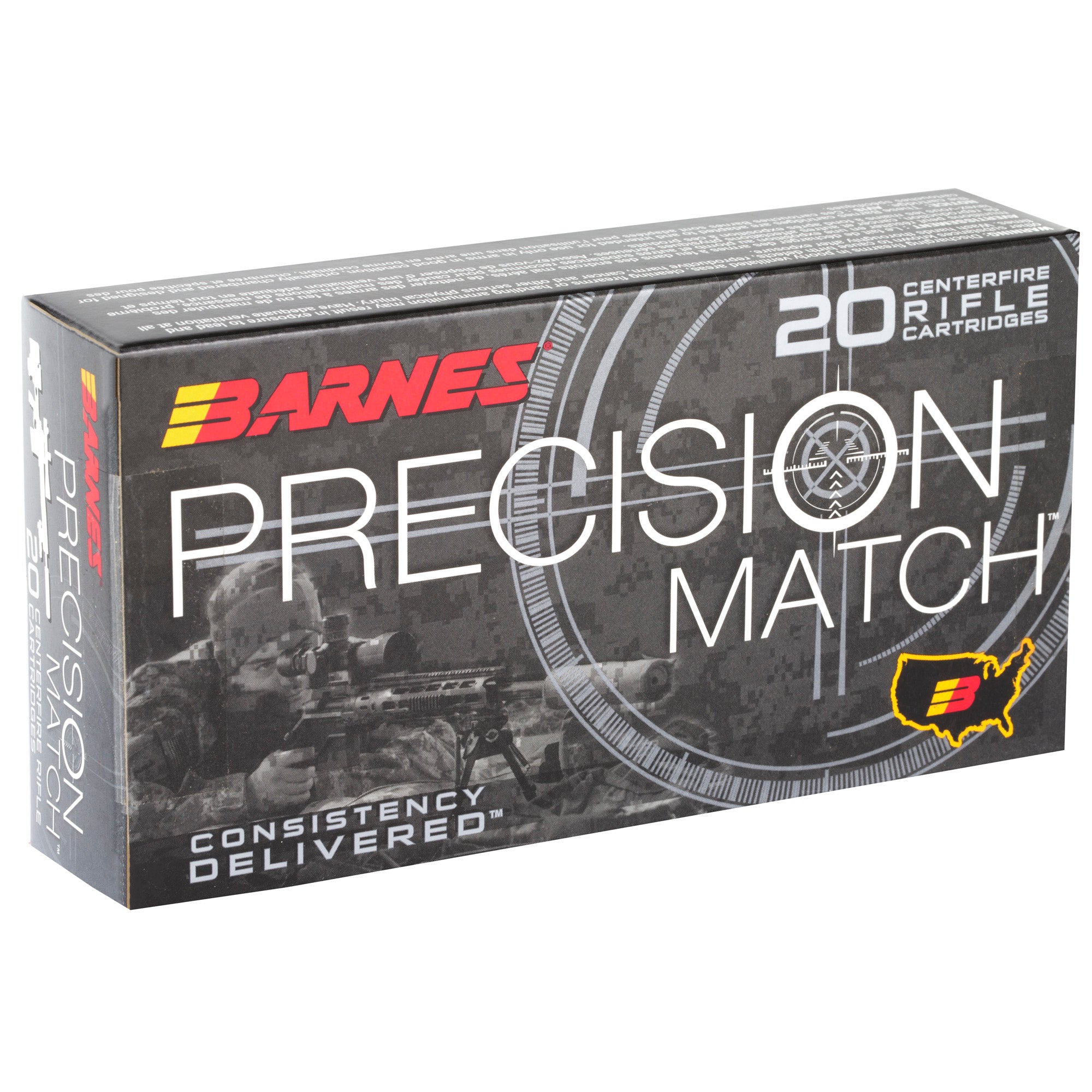 BARNES PREC MTH 308WIN 175GR 20/200 - American Ordnance