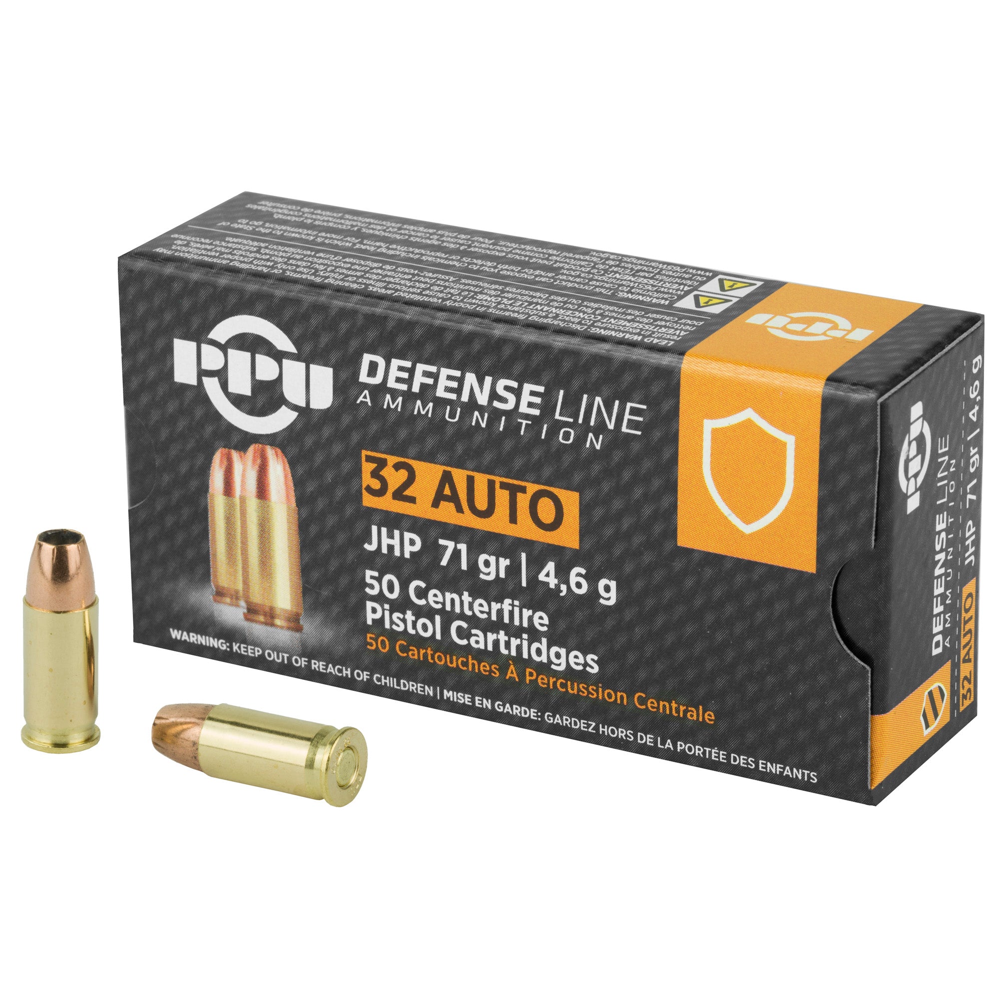 PPU 32ACP JHP 71GR 50/1000 - American Ordnance