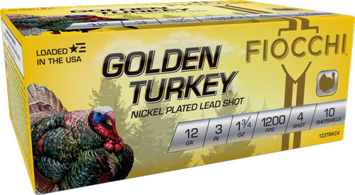 3&quot; 1-3/4OZ #4 10RD 10BX/CSFIOCCHI GOLDEN TURKEY 12GA - American Ordnance