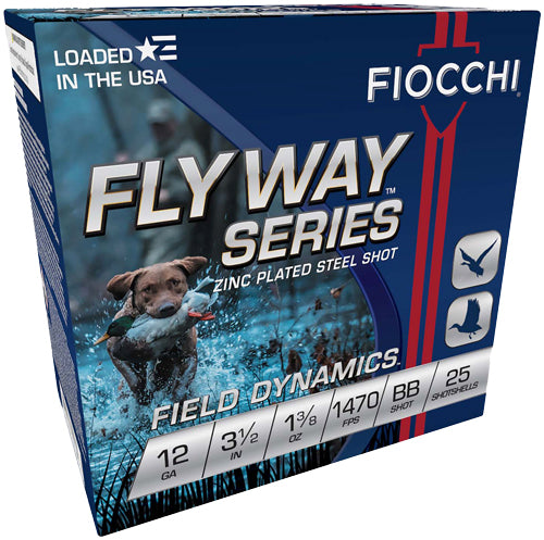 1-3/8OZ #BB 1470FPS 25RD 10B/CFIOCCHI FLYWAY 12GA 3.5&quot; - American Ordnance