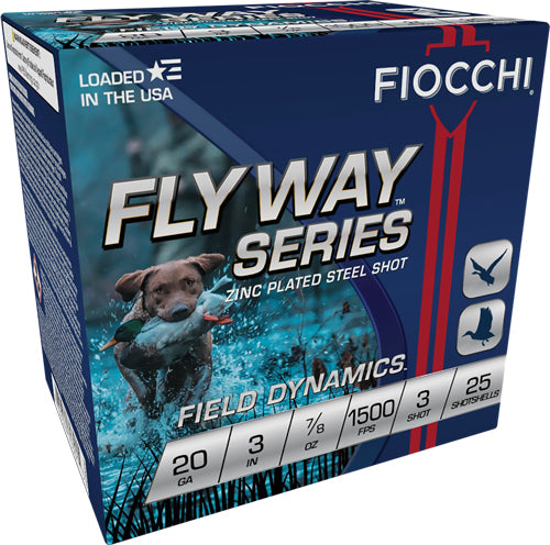 #3 1500FPS 25RD 10BX/CSFIOCCHI FLYWAY 20GA 3&quot; 7/8OZ - American Ordnance