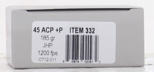 20RD 10BX/CSUNDERWOOD 45 ACP +P 185GR JHP - American Ordnance