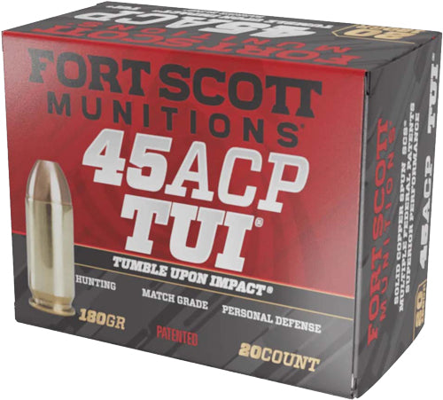 SOLID COPPER 20RD 25BX/CSFORT SCOTT 45ACP 180GR TUI - American Ordnance