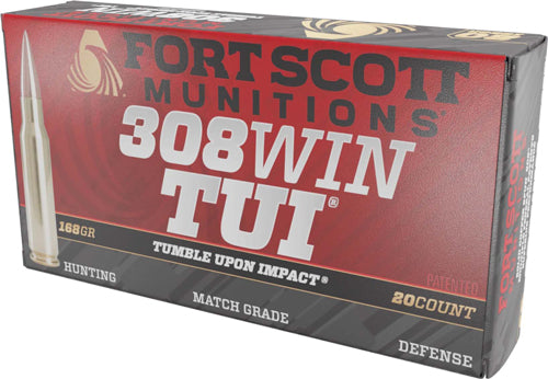 SOLID COPPER 20RD 10BX/CSFORT SCOTT 308 WIN 168GR TUI - American Ordnance