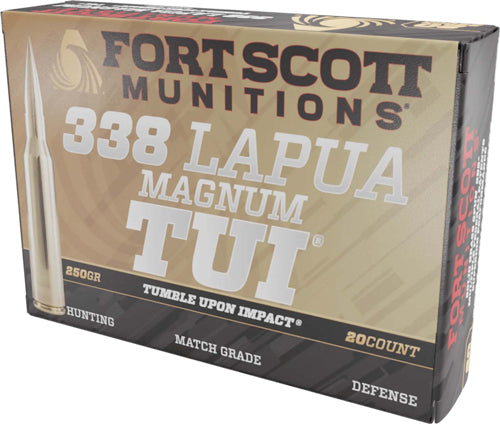 TUI SOLID COPPER 20RD 5BX/CSFORT SCOTT 338 LAPUA MAG 250GR - American Ordnance