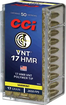 TIPPED 2650FPS  50RD 40BX/CSCCI VNT 17HMR 17GR VARMINT - American Ordnance